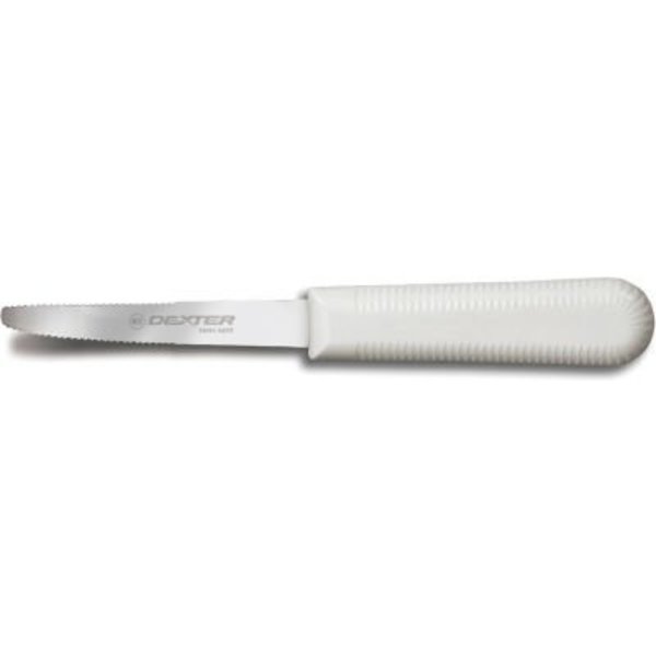 Dexter Russell Dexter Russell - Scalloped Grapefruit Knife, High Carbon Steel, White Handle, 3-1/4inL 18153